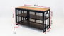 Hanah Home Soporte para TV Zent Pino Atlántico y Negro